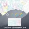 AnMengXinLing Keyboard Case for Galaxy Tab A11+ Plus/A9+ Plus 5G 11 Inch with Mouse, 7 Color Rainbow Backlight Magnetic Detachable Wireless Keyboard Mouse with S Pen Holder, Purple view 3