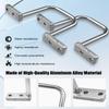 25Pcs 2 Inch D Rings, Aluminum Heavy Duty Distribution Rings for Managing and Organizing Electric Cables Wires, Silver view 2