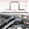 25Pcs 2 Inch D Rings, Aluminum Heavy Duty Distribution Rings for Managing and Organizing Electric Cables Wires, Silver view 3