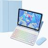 AnMengXinLing RGB Backlit Keyboard Case for Galaxy Tab S10 Lite/ S10 FE/ S9 FE/S9/S8/S7 with Mouse, Magnetic Detachable Wireless Keyboard Mouse,Lightweight Stand Cover with S Pen Holder,Sky Blue view 1