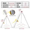 Emergency Rescue Tripod Kit, Aluminum Alloy Confined Space Tripod with 1200lb Winch, Self-Locking Device, Suitable for Fire Station Rescue Tripods (One Color, 120 view 2