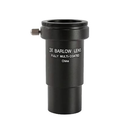 1.25inch 3X Barlow Lens Metal Multi-Coated Optics Telescope Eyepiece Accessories 1.25" 31.7mm with M42x0.75 Thread