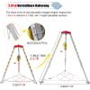 Aluminum Alloy Tripod for Conventional confined Spaces, Emergency Rescue Tripod System with 20 m Safety Rope, Multi-Function Tripod kit for Wellhead Exploration view 2