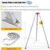Aluminum Alloy Tripod for Conventional confined Spaces, Emergency Rescue Tripod System with 20 m Safety Rope, Multi-Function Tripod kit for Wellhead Exploration view 4
