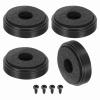 MECCANIXITY 4 Pcs Speaker Isolation Feet,30mmx8mm Plastic Foam Shock Absorption Base Pad Anti Vibration Amplifier Stand Feet Mat for Audio CD HiFi Home Theater Sound System, Black view 1