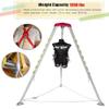 Aluminum Rescue Tripod, confined Space Tripod with 1200LBS Winch and 30m Wire Rope, Sewer Wellhead Rescue Tripod, Easy to Assemble, confined Space Tripod kit view 3