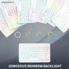 AnMengXinLing Keyboard Case for Galaxy Tab A11+ Plus/A9+ Plus 5G 11 Inch with Mouse, 7 Color Rainbow Backlight Magnetic Detachable Wireless Keyboard Mouse with S Pen Holder, Mint Green view 3
