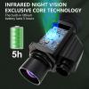 SKIOVEMI 4K Digital Night Vision Thermal Monocular - Infrared Camera Night Vision Goggle, 296X192 (60 Hz) Night Vision Device Scope for Surveillance & Wildlife Observation view 3