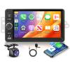 2G+64G Android Car Stereo for Chevy Chevrolet Silverado SSR Tahoe 2003-2006, Hummer H2 2003-2007, GMC Siera Yukon 2003-2006, Carplay Android Auto, GPS, SWC+Backup Camera view 1