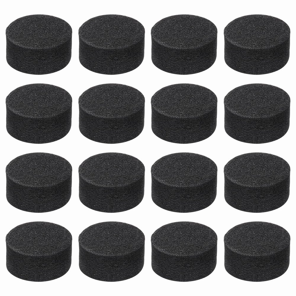 MECCANIXITY 16 Pcs Single Sided Speaker Isolation Feet Pads, 15mmx8mm Non Slip Foam Shock Absorption Base Pad Amplifier Stand Feet Mat for Speaker HiFi Home Theater Sound System, Black