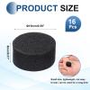 MECCANIXITY 16 Pcs Single Sided Speaker Isolation Feet Pads, 15mmx8mm Non Slip Foam Shock Absorption Base Pad Amplifier Stand Feet Mat for Speaker HiFi Home Theater Sound System, Black view 2