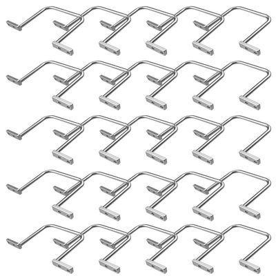 25Pcs 3 Inch D Rings, Aluminum Heavy Duty Distribution Rings for Managing and Organizing Electric Cables Wires, Silver
