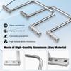 25Pcs 3 Inch D Rings, Aluminum Heavy Duty Distribution Rings for Managing and Organizing Electric Cables Wires, Silver view 2