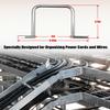 25Pcs 3 Inch D Rings, Aluminum Heavy Duty Distribution Rings for Managing and Organizing Electric Cables Wires, Silver view 3