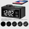 Zunate BT Speaker with Wireless Charger, Digital Alarm Clock, Dual LED Display HiFi Sound, Wireless Charging Station with Built in Mic, Digital Alarm Clock (US Plug) view 3