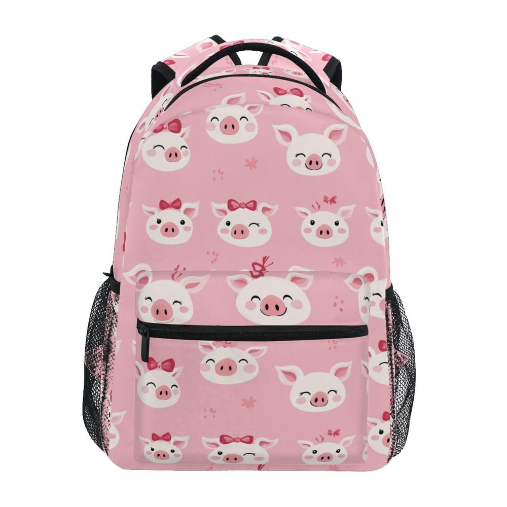 Wuskid Pigs Faces Backpack Bookbags Daypack Kids Girls Boys Backpacks Laptop Bags School Purse Travel Sports Water Resistant Men Women S