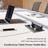 Conference Table Hub Power Outlet with 3 AC Power Outlets and USB Fast Charging, 9.8FT Power Cord Embedded Outlets, Heavy-Duty Desktop Socket Connectivity Box for Office, Home, Study Spaces view 2