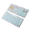 113 Keys PBT Keycaps, Professional DIY Original Height, Mute Mechanical Keyboard Accessory, Compatible with Most 61 108 Keys Mechanical Keyboards, Premium Silicone PBT Material (Mint Green) view 3