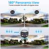 VIKYLIN Security Camera Outdoor 4K Full-Color 24MP Dual-Lens 1/1.8" CMOS Smart Splicing IP POE Camera Outputs 180 Wide Angle, Two-Way Talk,Active Detterence,SMD4.0,IVS,EPTZ,DMSS/SmartPss Lite view 3