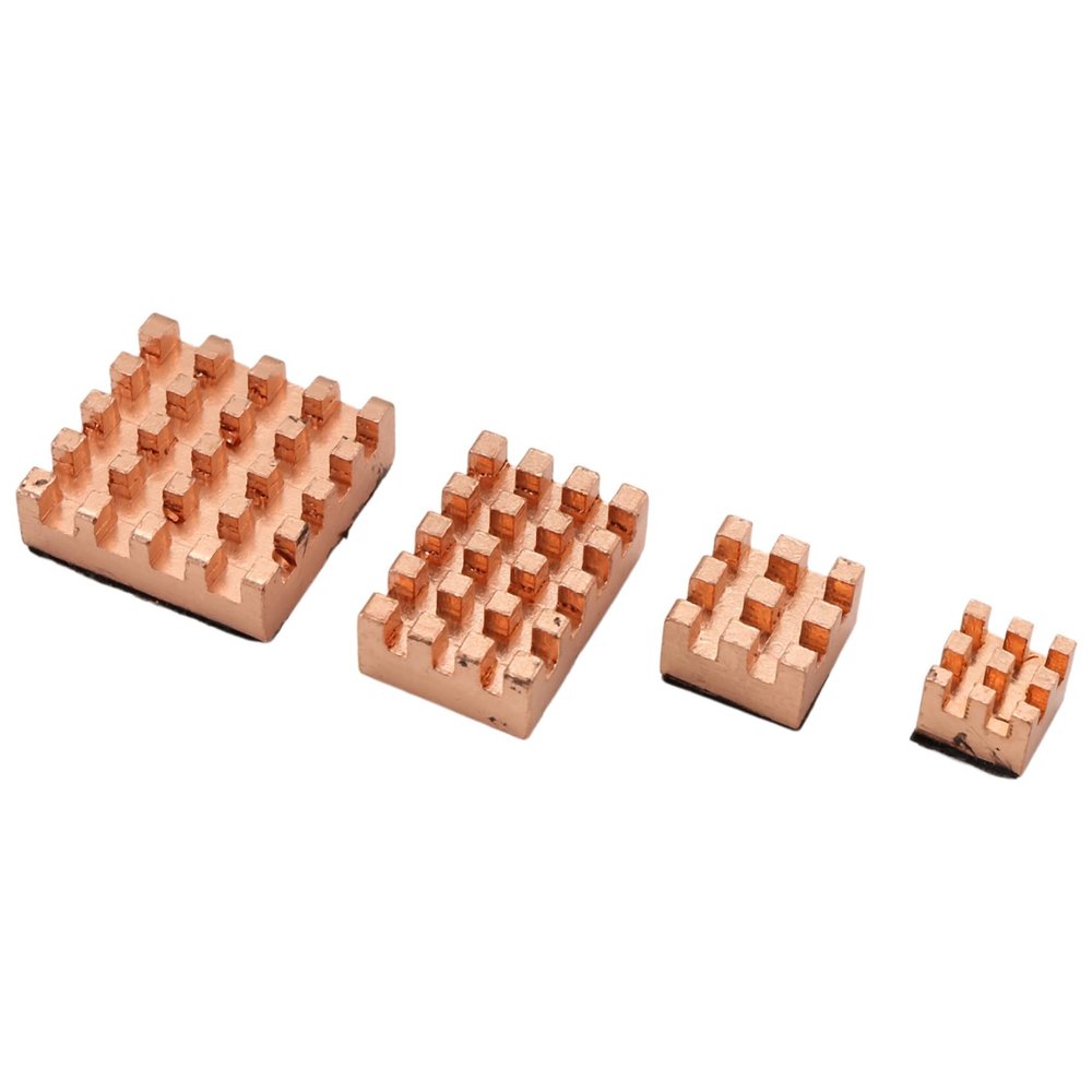 Yaregelun 4 Pieces Cooling Copper Heatsink for 4B 1G 2G 4G Cooling Heatsinks Cooler(Pure Coper Heatsink)