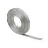 FOURUB Flat Tinned Copper Wires Shielding Sleeving,Wire Cable Braided Sleeve Shield Metal Ground Straps EMI/RFI Mesh Protect (Silver, 1/2"-50ft) view 1