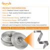 FOURUB Flat Tinned Copper Wires Shielding Sleeving,Wire Cable Braided Sleeve Shield Metal Ground Straps EMI/RFI Mesh Protect (Silver, 1/2"-50ft) view 4