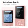 AGPTEK A02 MP3 Player with Bluetooth 5.3, 1.8 inch Screen Portable Music Player with Speaker, FM Radio, Voice Recorder, Supports Expanded Up to 128GB(Rose Gold, 64GB) view 4