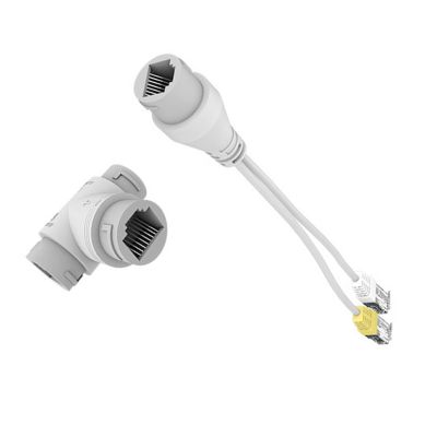 1 Set POE Splitter Network Cabling Connector 3-Way RJ45 Connector for Security Camera Install Accessory
