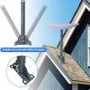 Adjustable Roof Mount for , Adjustable Roof Pole Satellite Mounting Stainless Steel Bracket, Includes Mounting Kit for Balcony Outdoor view 3