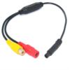 4Pin Male Head Cable, Car Universal to CVBS Female Connector for Backup Reverse Camera, Signal Power Adapter Harness Accessories view 2