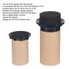 2Pcs 85mm x 100mm Speaker Port Tube Sponge, Subwoofer Bass Reflex Tube Bass Woofer Box Port Tube Vent Sponge for Enhanced Sound Effect view 3