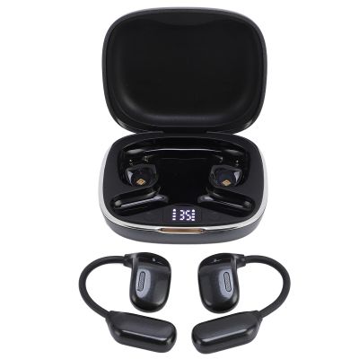 AI Language Translator Earbuds 144 Languages 3 Translation Modes 5.4 Translation Earbuds Support Music and Calling for Multilingual Communication (Black)