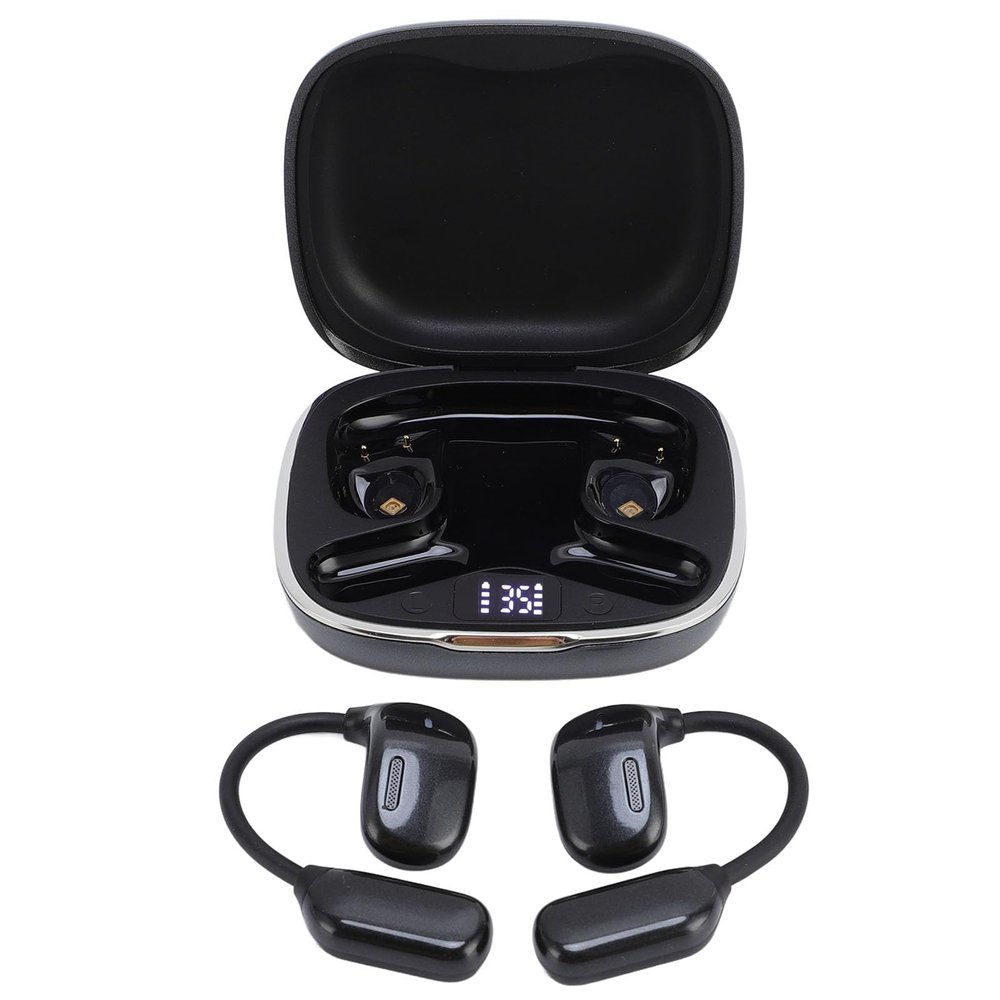 AI Language Translator Earbuds 144 Languages 3 Translation Modes 5.4 Translation Earbuds Support Music and Calling for Multilingual Communication (Black)