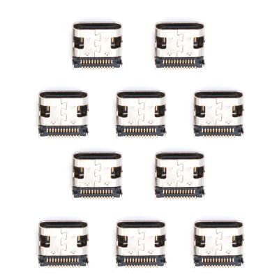 10PCS USB 3.1 Type-C Female Socket Connector Port 24-Pin Replacement Charging Data Port PCB Connector Accessory