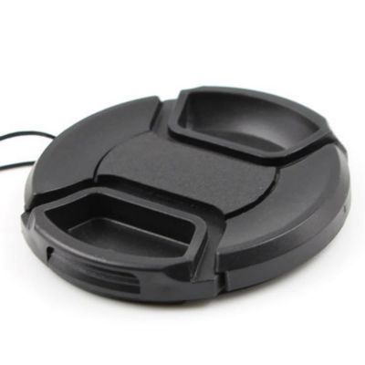 58mm Camera Lens Cover, Universal Protective Front Lens Cover for Replacement, Black ABS Material, Easy to Install and Remove, Compact and Lightweight Design, Compatible with