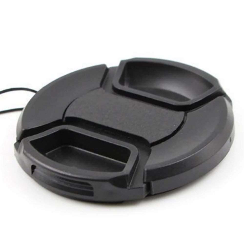 58mm Camera Lens Cover, Universal Protective Front Lens Cover for Replacement, Black ABS Material, Easy to Install and Remove, Compact and Lightweight Design, Compatible with
