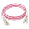 [100M OM4 Patch Cable] LC-LC Duplex 10 Gigabit Multimode Fiber Cable (LC-LC no clip 15m) view 1