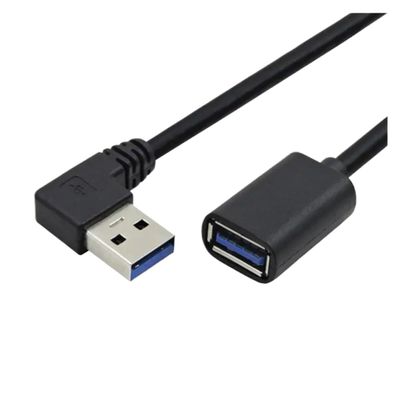 ACGTUY Extension Cable USB 3.0 Male to Female Right Angle 90 Degree USB Adapter UP/Down/Left/Right Cabo USB 0.2M(Style A)