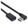 ACGTUY Extension Cable USB 3.0 Male to Female Right Angle 90 Degree USB Adapter UP/Down/Left/Right Cabo USB 0.2M(Style A) view 3