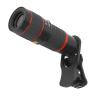 20X Long Focus Telephoto Phone Lens, Zoom Lens with Clip for Smart Phone Tablet PC, Black view 2