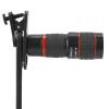20X Long Focus Telephoto Phone Lens, Zoom Lens with Clip for Smart Phone Tablet PC, Black view 3