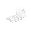 DIYEAH 3pcs Wall Mount Bracket Security Camera Shelf Acrylic Floating Camera Holder Wall Router Shelf view 2