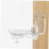DIYEAH 3pcs Wall Mount Bracket Security Camera Shelf Acrylic Floating Camera Holder Wall Router Shelf view 4