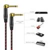 bodateng Instrument Right Angle Ja-ck 6.35 mm Mono Cable Gold Plated 1m 1.8m 300cm 5m 7.5m 10m Male to Male Cable for Guitar Bass Keyboard(7.5 m) view 2