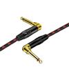 bodateng Instrument Right Angle Ja-ck 6.35 mm Mono Cable Gold Plated 1m 1.8m 300cm 5m 7.5m 10m Male to Male Cable for Guitar Bass Keyboard(7.5 m) view 4