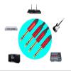 Guitar Cable Ja-ck 6.5mm 6.35mm 1/4Inch Male to Male Bass Keyboard Instrument Cable for Electric Mandolin Pro Audio(Red-6.5mm TRS,4.5 M) view 3