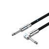 bodateng 1/4 Inch Right Angled to Straight Guitar Cable 6.35mm Male Instrument Mono 6.5mm Cord for Electric Guitar Mandolin Pro Audio(6.5 TS,1.5m) view 3