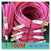 1-100M OM4 Patchcord LC-LC with Clip Duplex 10 Gigabit Multimode DX Dual MM Fiber Optic Extension Cable SC-LC FTTH Jumper (LC-LC with clip 70m) view 3