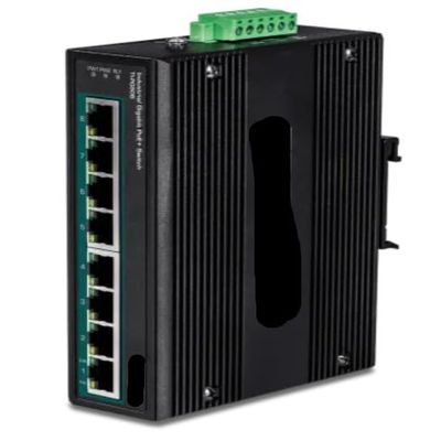 TI-PG80B - 8-Port Industrial Gigabit PoE+ DIN-Rail Switch (2456V DC Input)