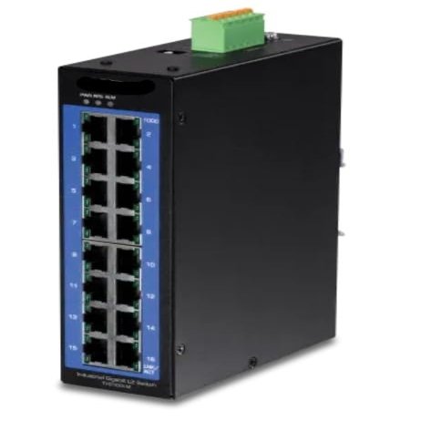 TI-G160i-M - 16-Port Industrial Gigabit L2 Managed DIN-Rail Switch